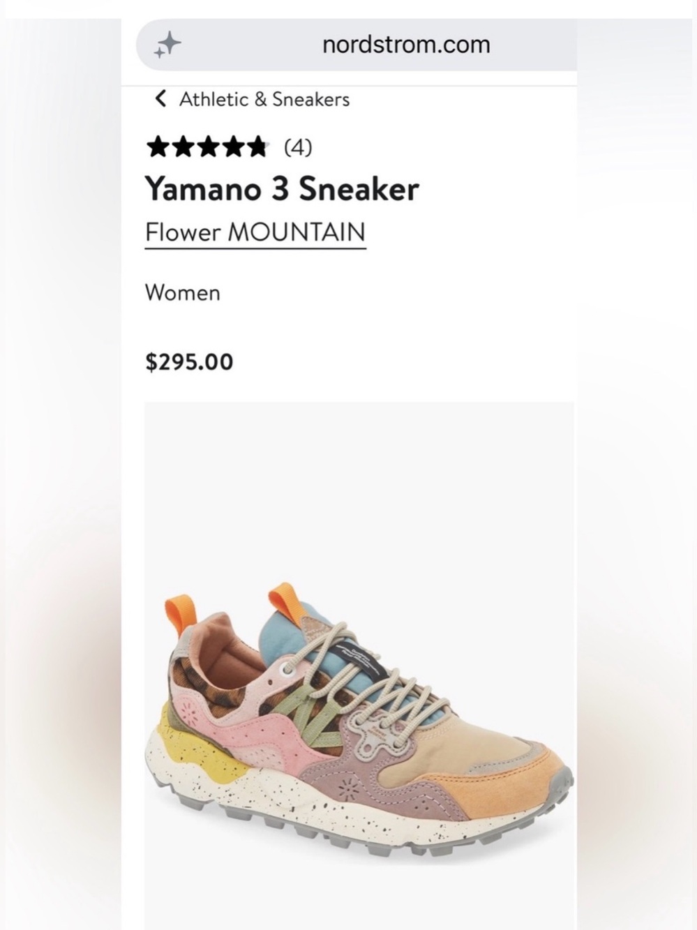 NWT Flower Mountain Yamano 3 Sneaker in Leopard- Light Mustard - Grey - Cipria - Picture 2 of 16